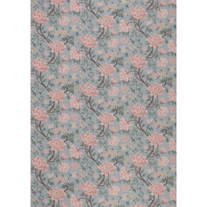 Laura Ashley Tapestry Floral Chenille Blush Curtain Fabric