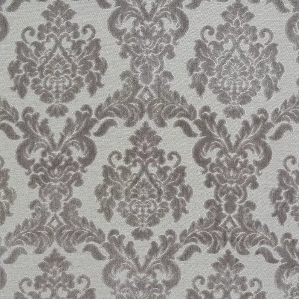 Tuscania Silver Curtain Fabric