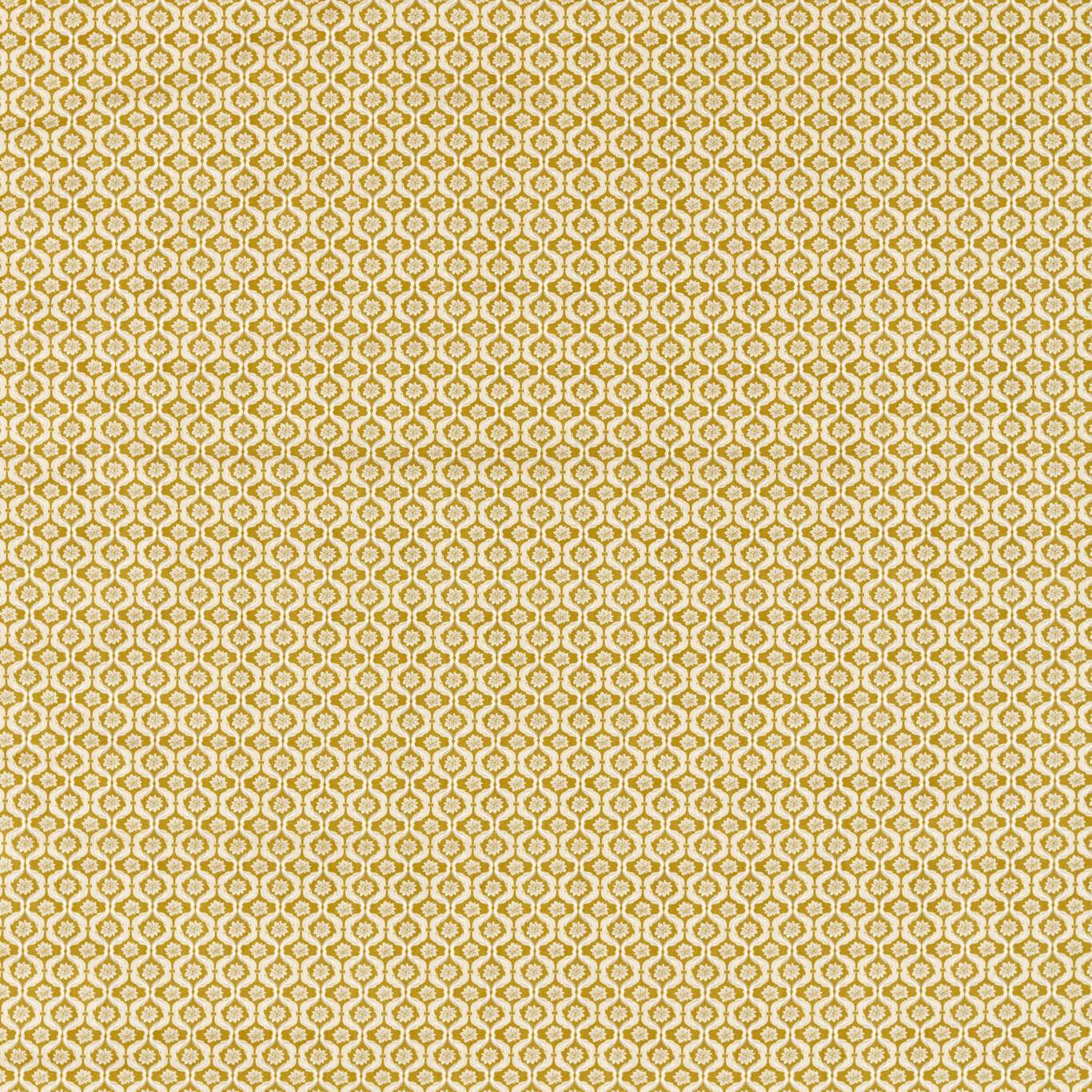 Giverny Mustard Curtain Fabric