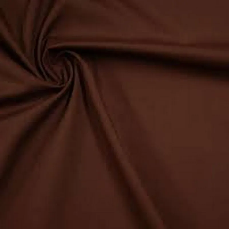 Polycotton Dark Brown Fabric