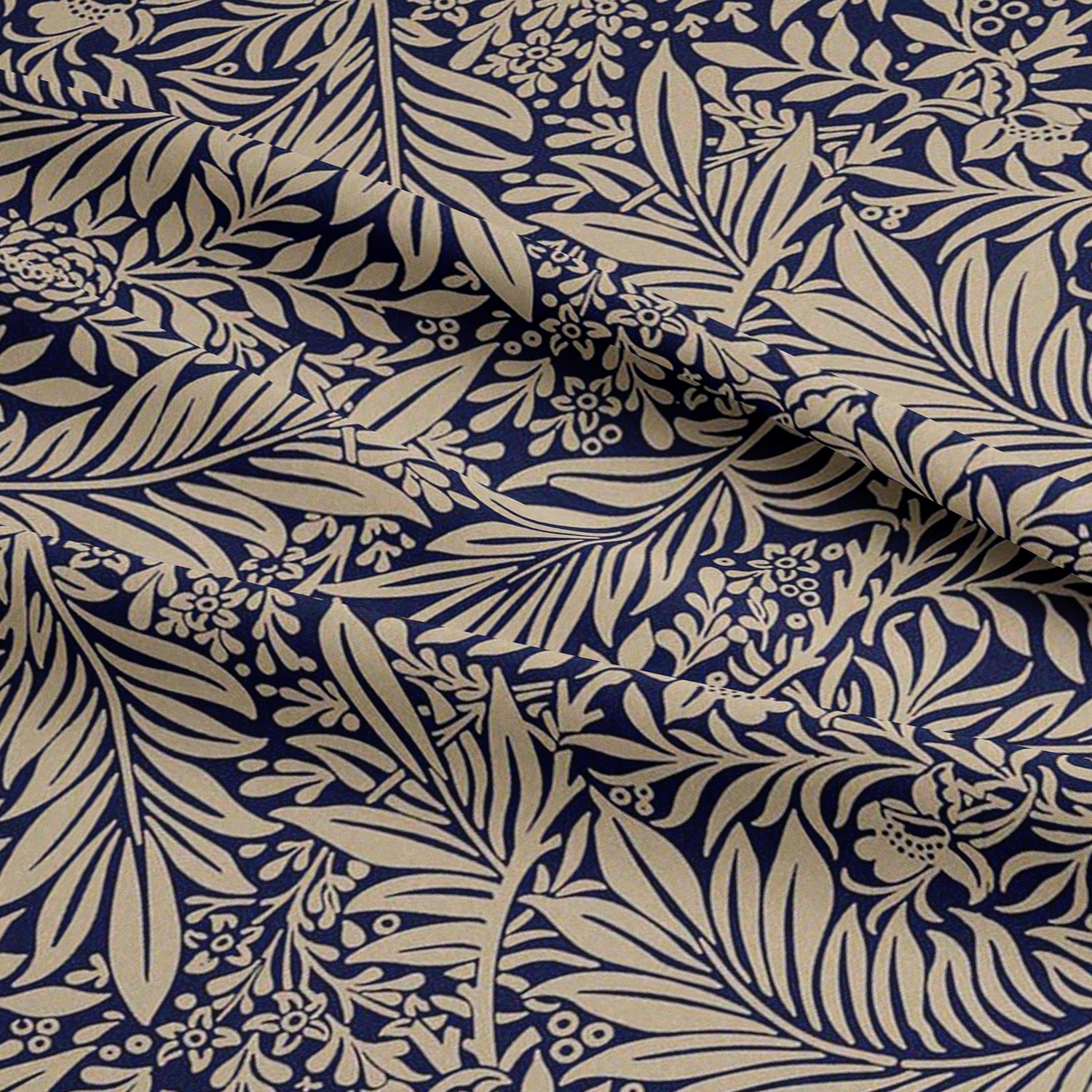 William Morris Larkspur Navy 100% Cotton Craft Fabric