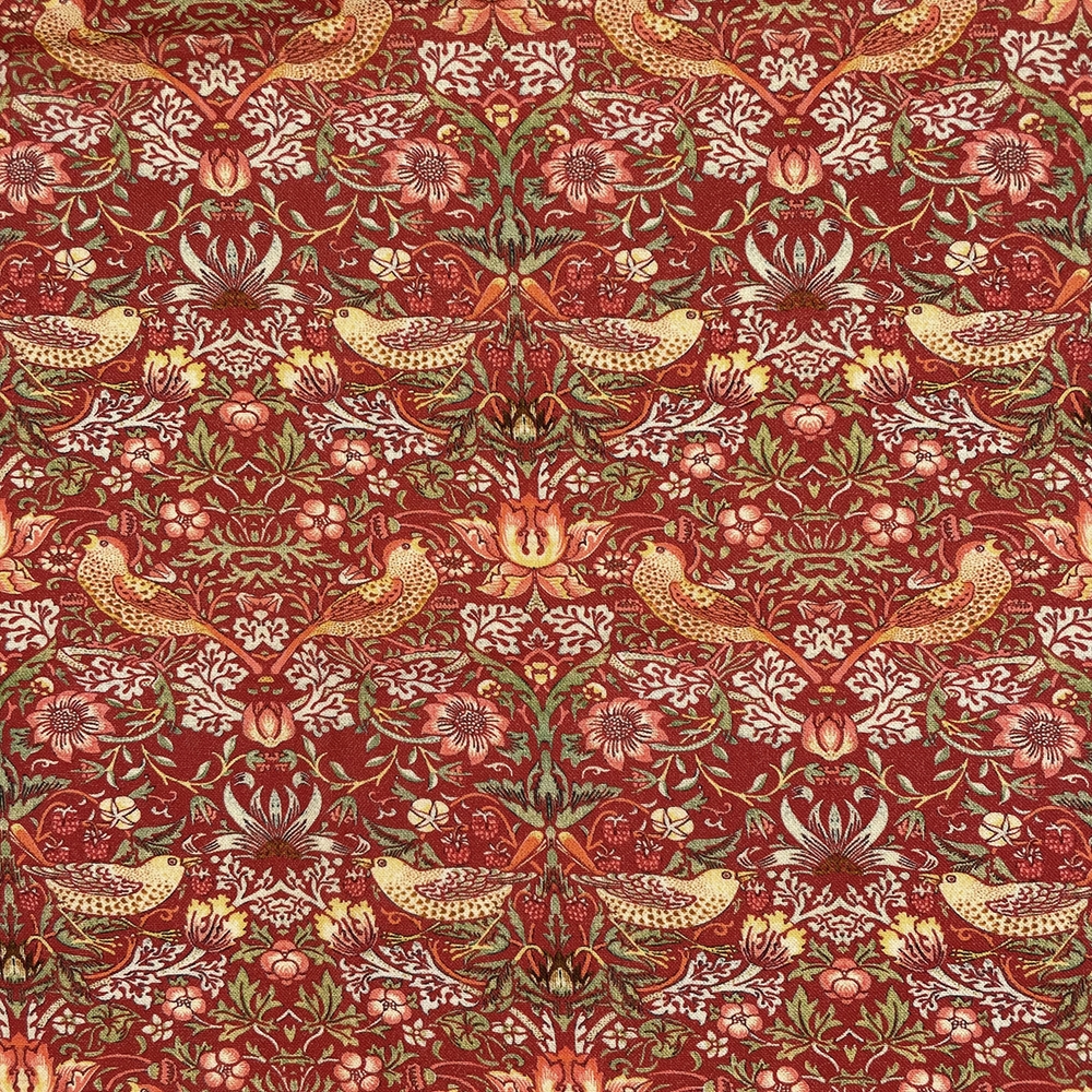 William Morris Strawberry Thief Crimson 100% Cotton Craft Fabric