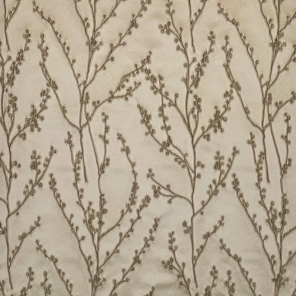 Everglade Wood Ash Curtain Fabric