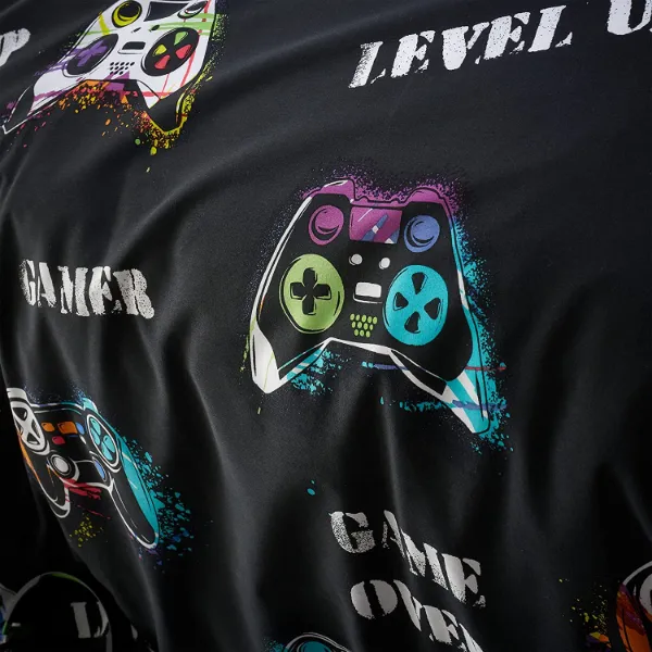 Game Over Black Duvet Cover Set by Catherine Lansfield