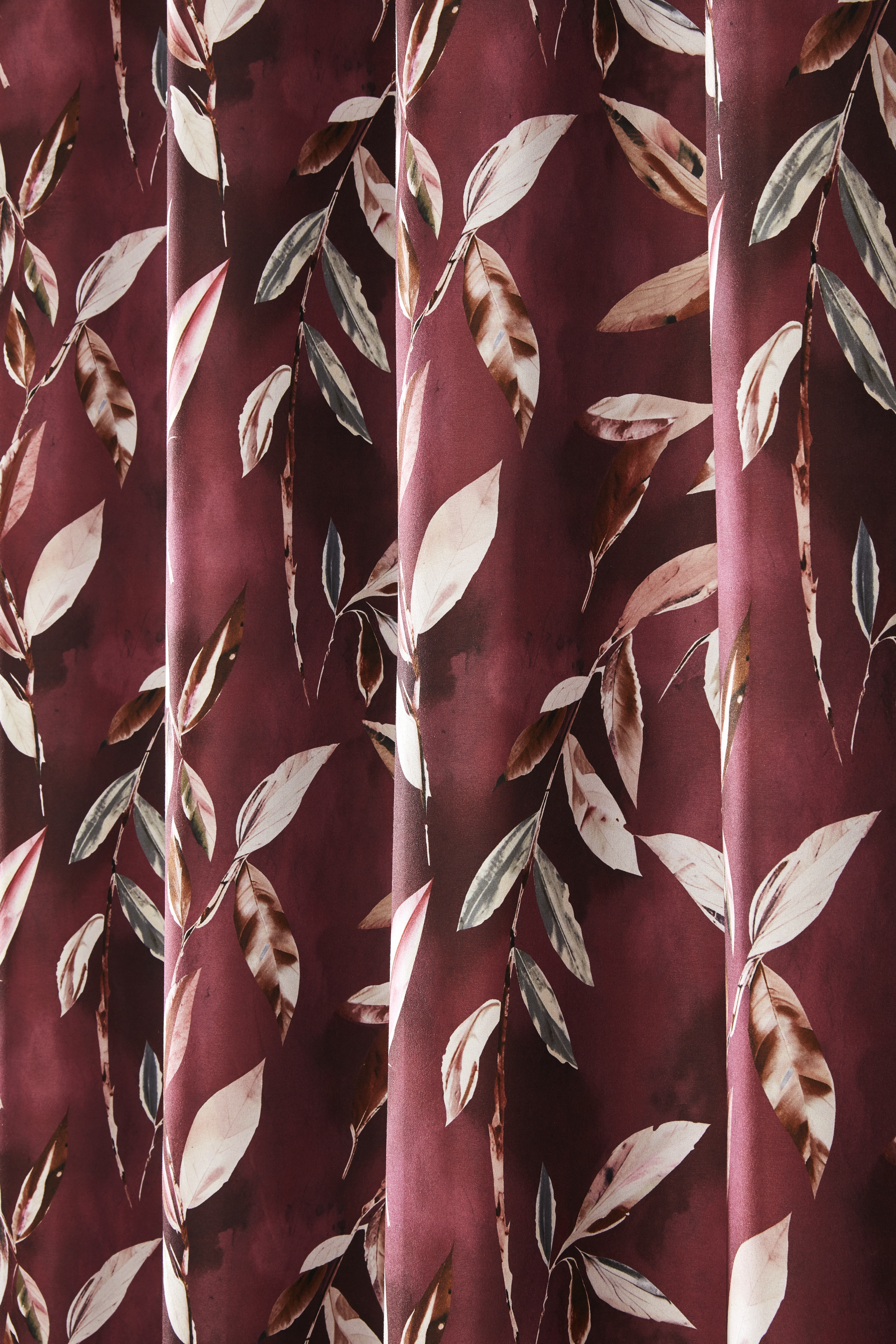 Madrid Wine Ready Made Eyelet Curtains 