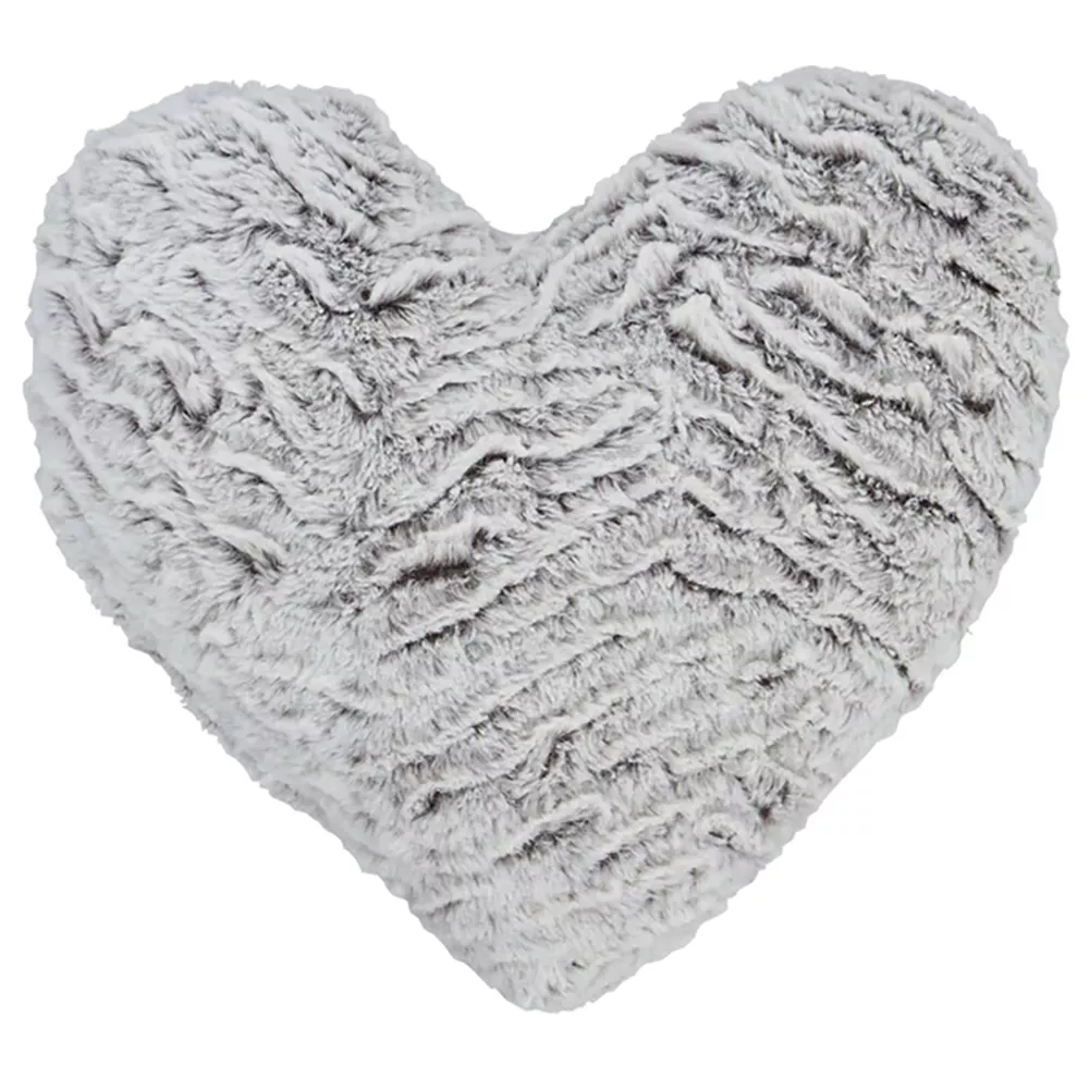 Wolf Heart Neutral Filled Cushion by Catherine Lansfield 