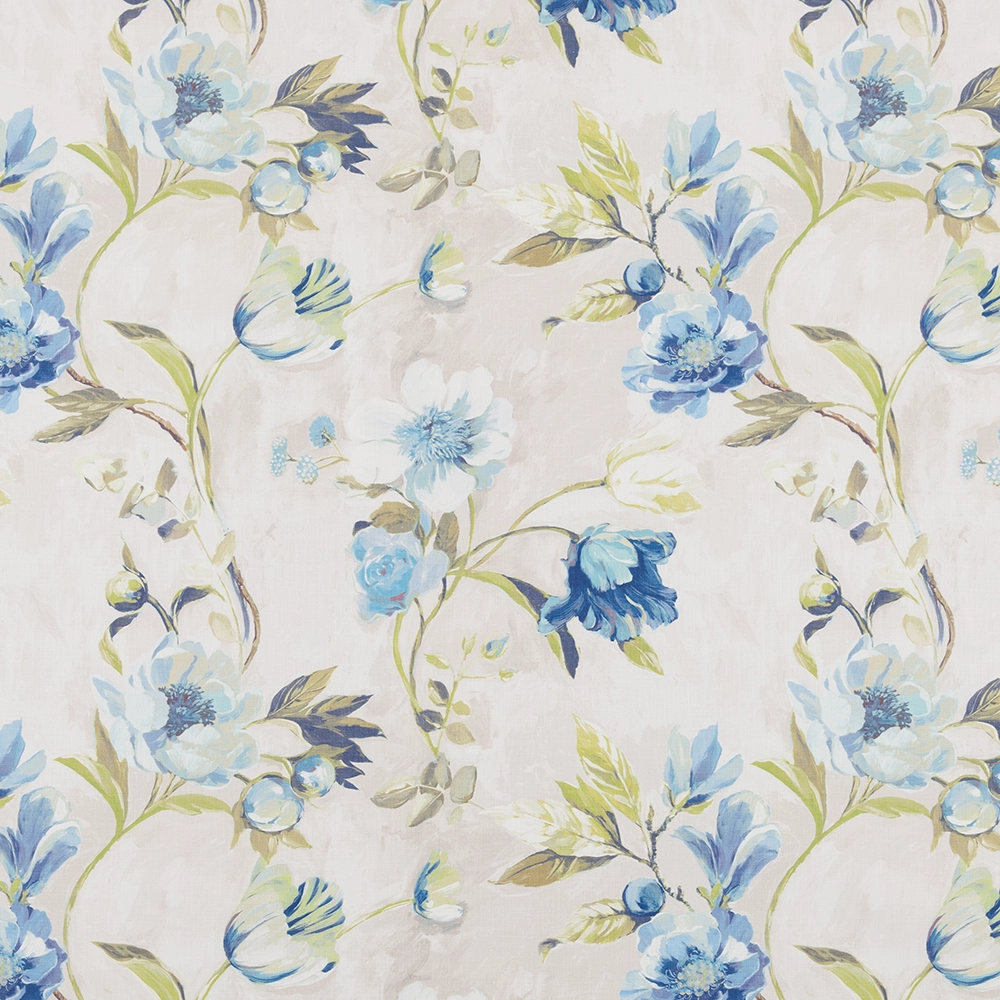 Astley Cornflower Curtain Fabric