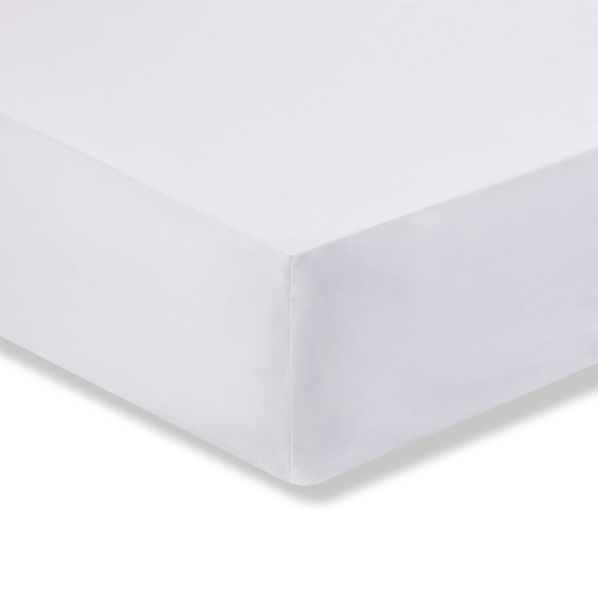 Bianca 400TC Extra Deep 32cm Box Fitted White Bed Sheet