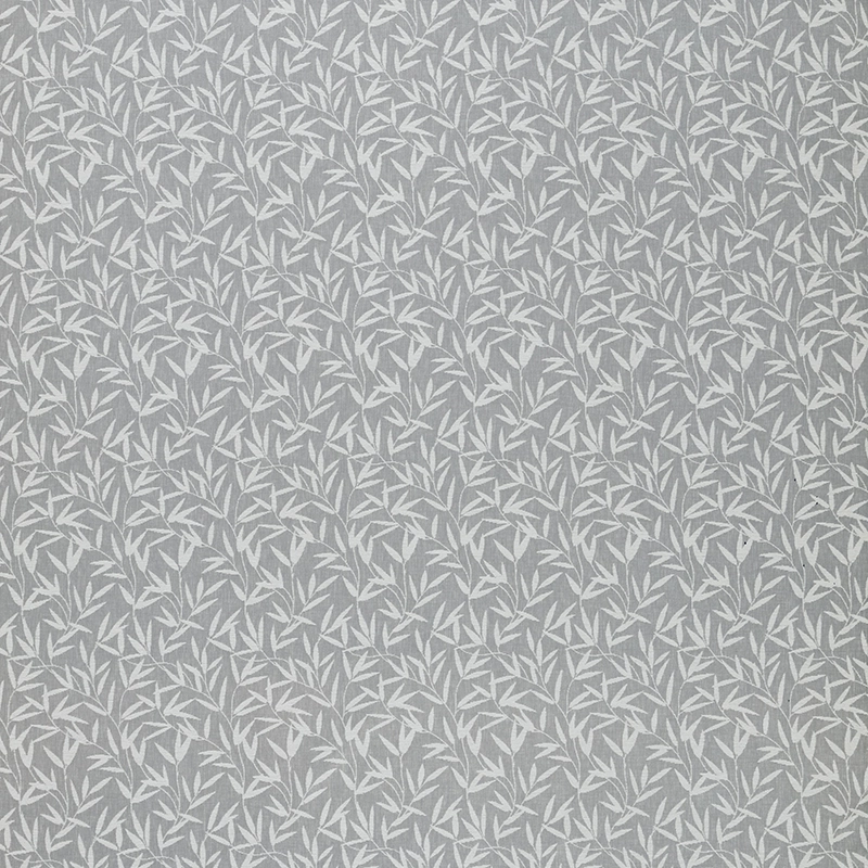 Laura Ashley Willow Leaf Chenille Steel Curtain Fabric