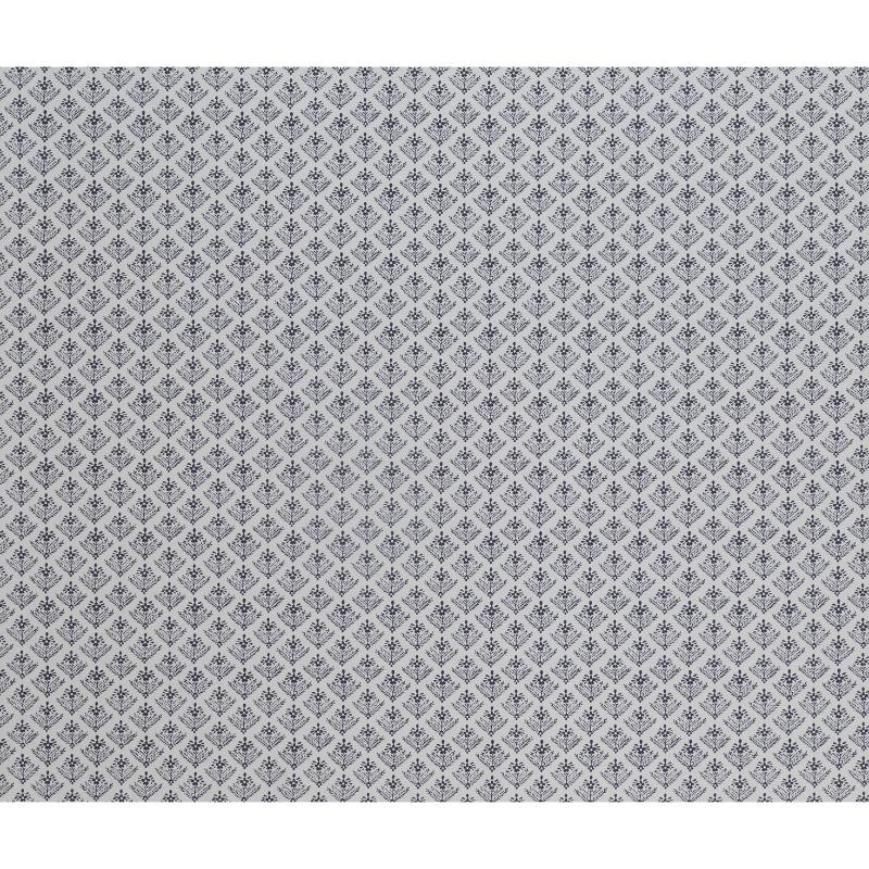 Laura Ashley Ladyfern French Navy Curtain Fabric
