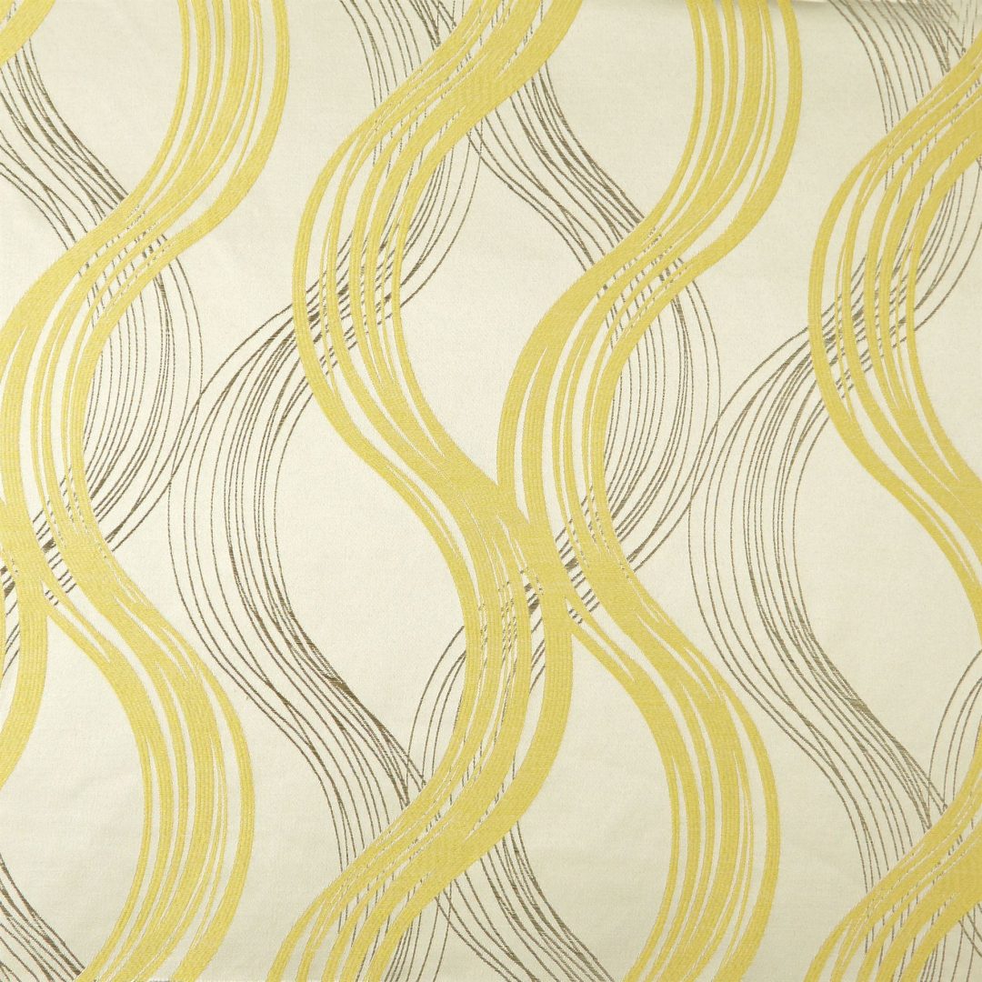 Naomi Lemon Curtain Fabric
