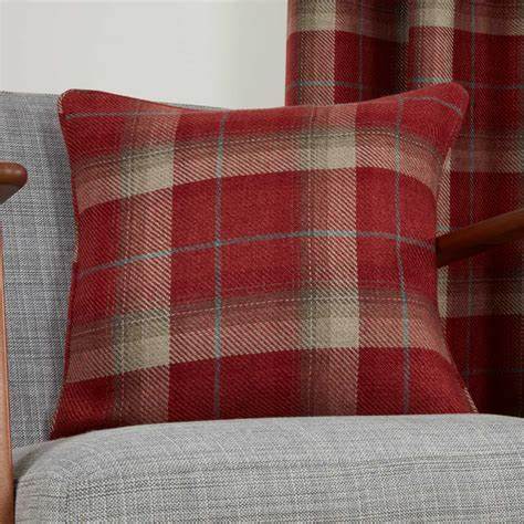 Carnoustie Red Cushion Cover