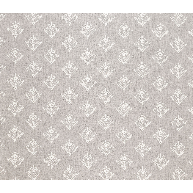 Laura Ashley Ladyfern Embroidery Almond Curtain Fabric