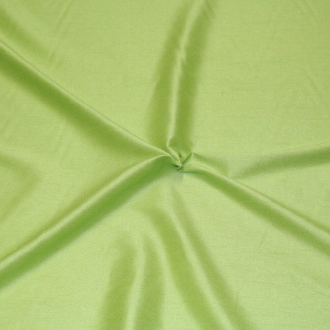 Poly Dupion Lime Silk Fabric