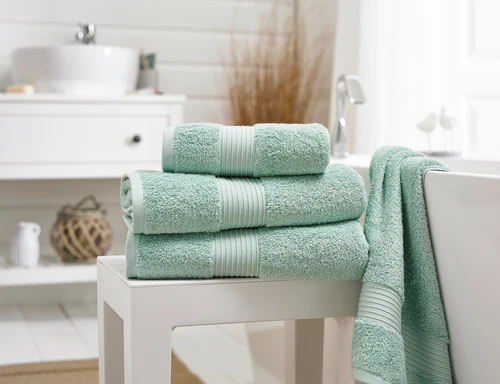 Bliss Pima Spearmint Towel Range