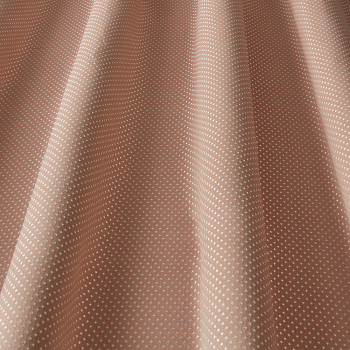 Pearl Dot Rose Dust Curtain Fabric