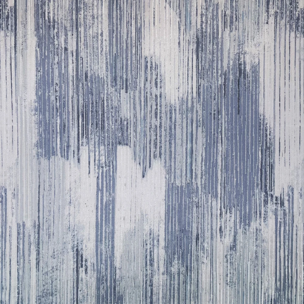 Serenity Blue Steel Curtain Fabric