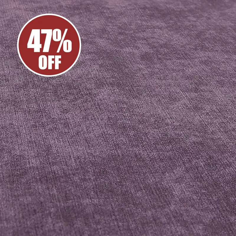 Chenille Purple Heavy Weight Curtain Fabric