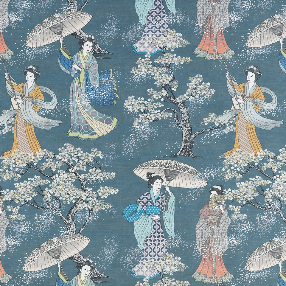 Shibui Sapphire Curtain Fabric