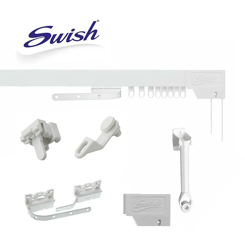 Swish Superluxe Corded White PVC Curtain Track
