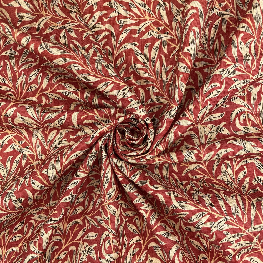 William Morris Willow Bough Crimson 100% Cotton Craft Fabric