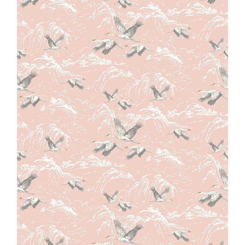 Laura Ashley Animalia Blush Curtain Fabric