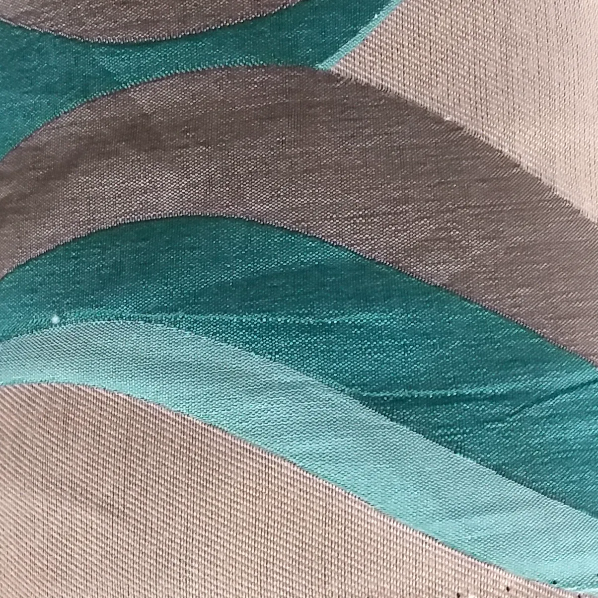Teardrop Aqua Curtain Fabric