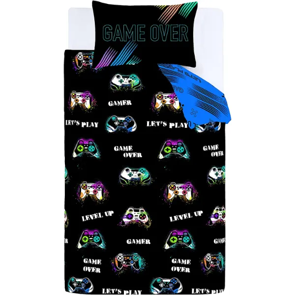 Game Over Black Duvet Cover Set by Catherine Lansfield