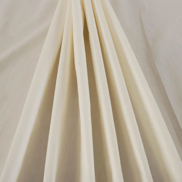 Poly Cotton Twill Curtain Lining Fabric - Ivory