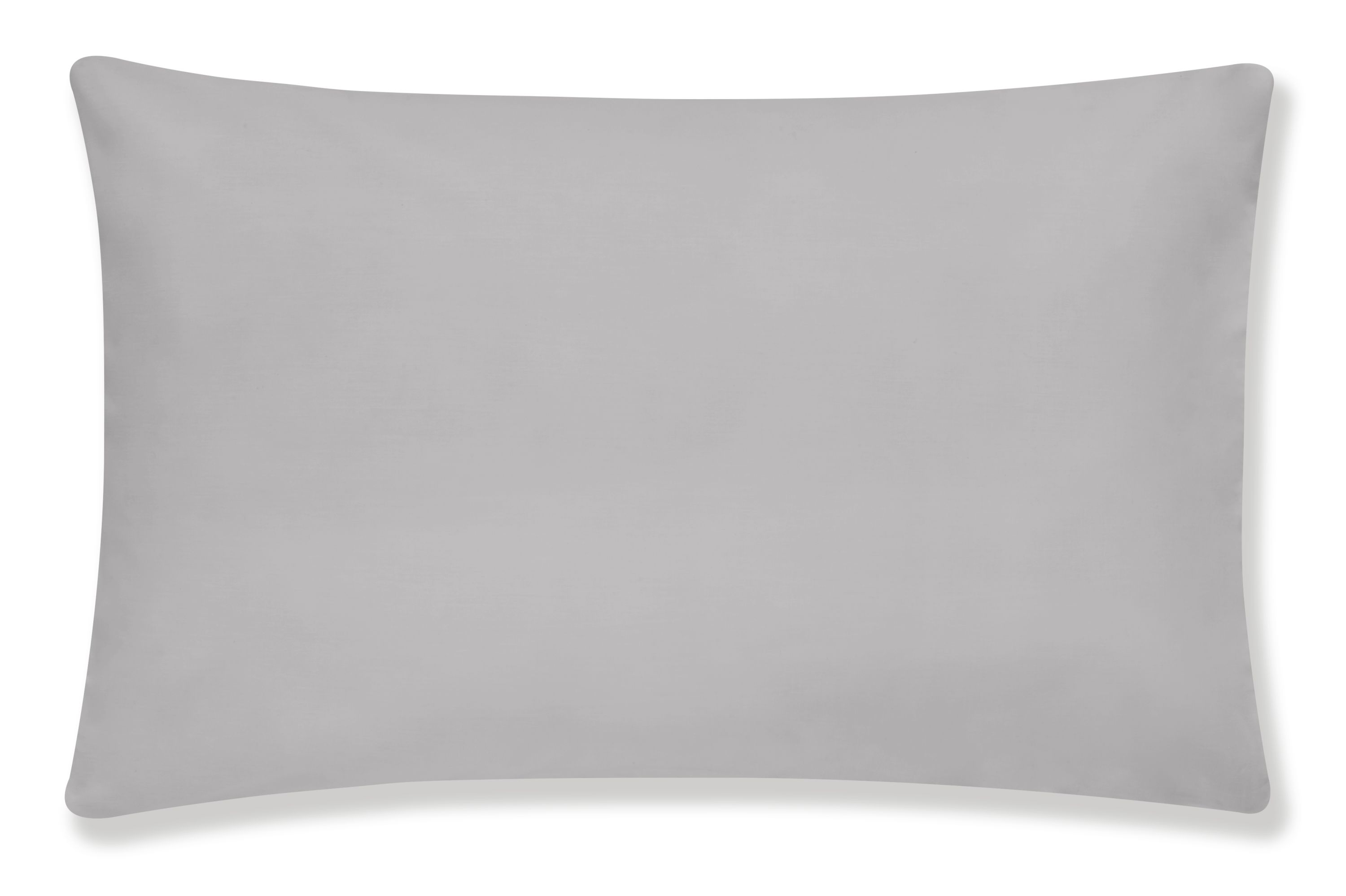 Egyptian Cotton Plain Dye Silver Pillowcase Pair