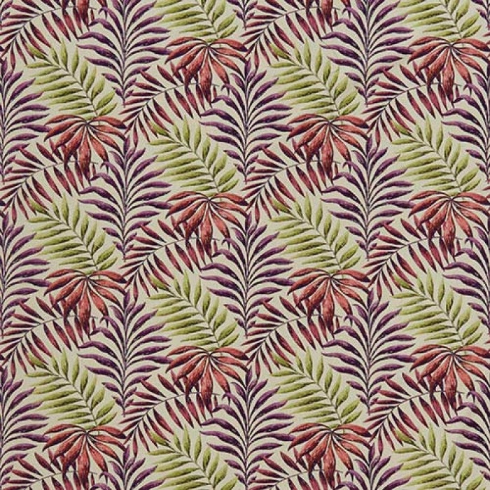 Manila Cranberry Curtain Fabric
