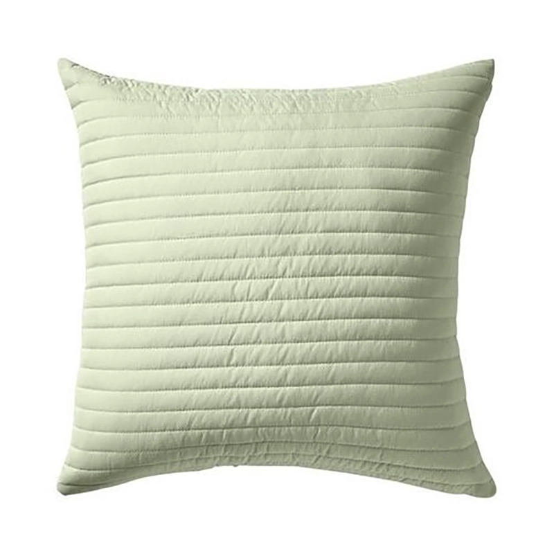 Bianca Quilted Lines Sage Filled Cushion