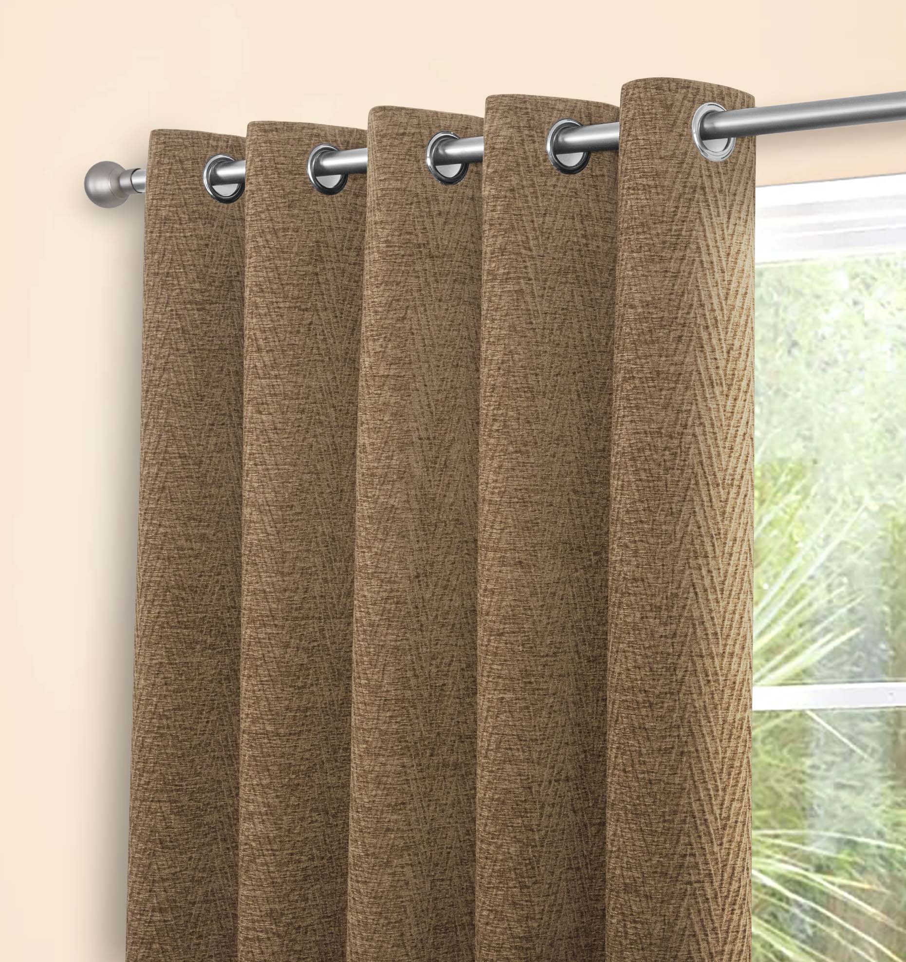 Langley Oatmeal Readymade Curtains  