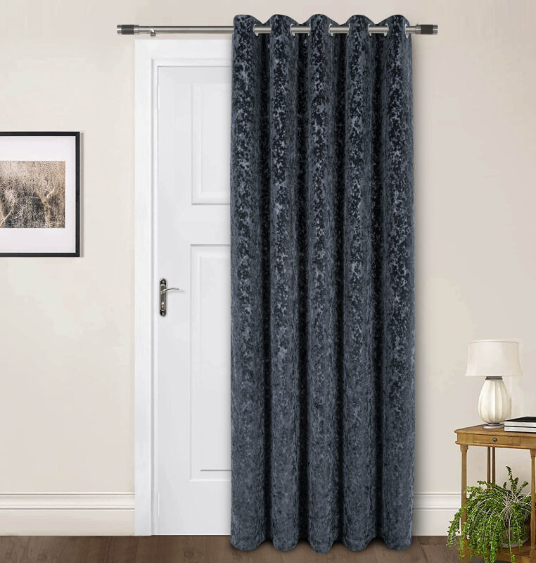 Richmond Pearl Charcoal Curtain 