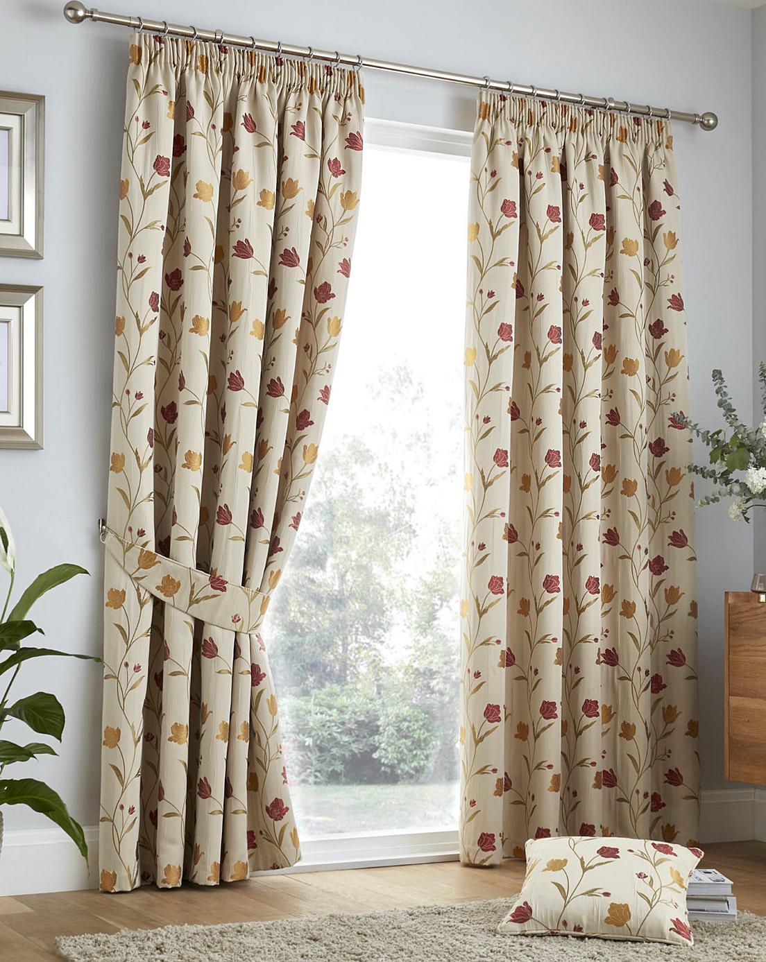 Juliette Ready Made Pencil Pleat Curtains