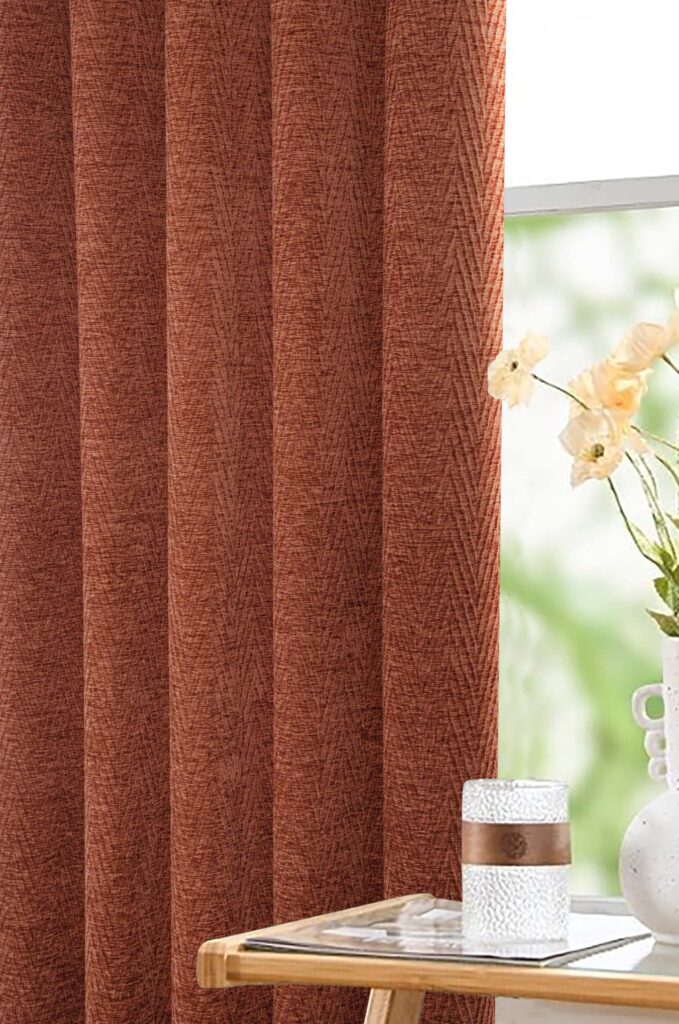 Langley Nutmeg Readymade Curtains  