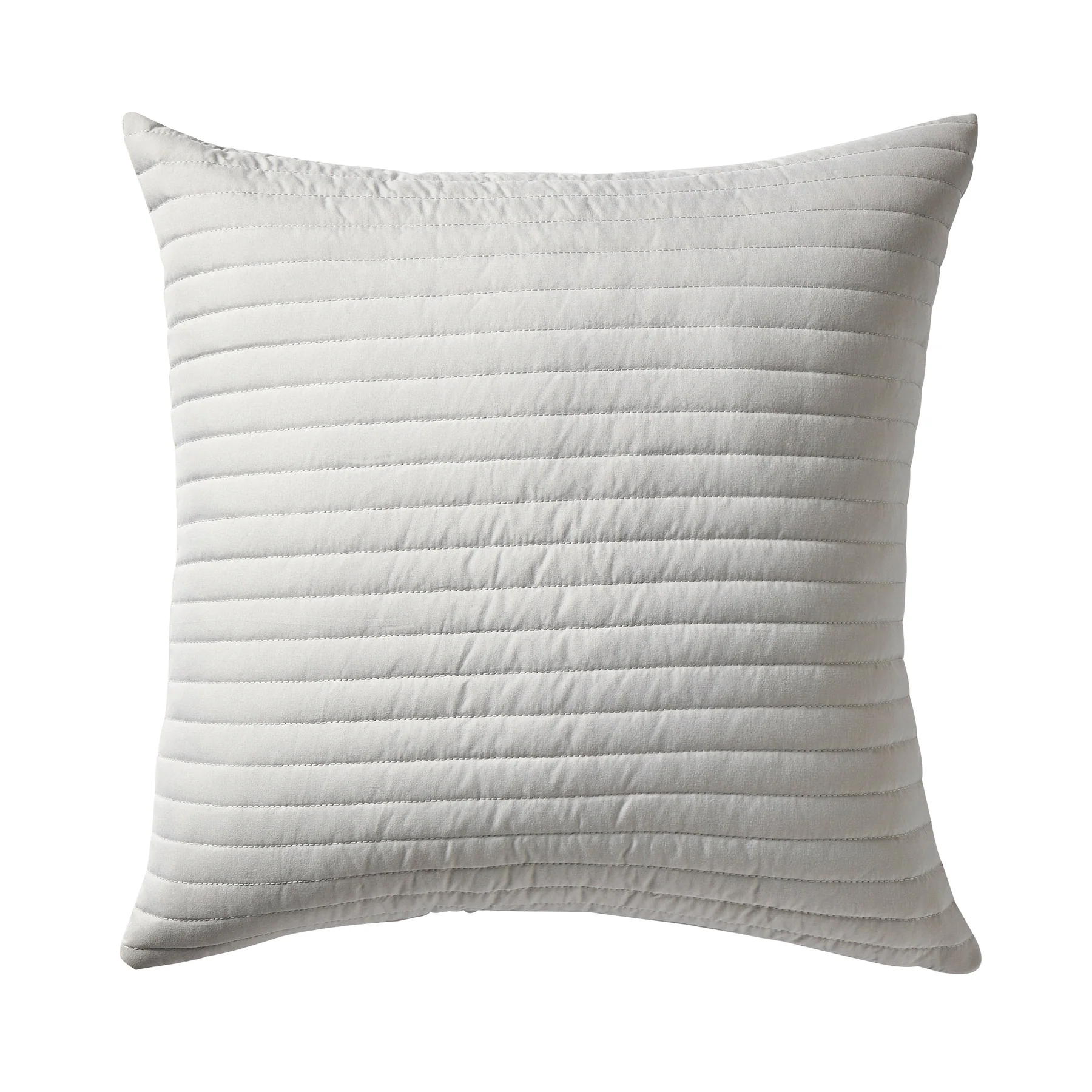 Bianca Quilted Lines Silver Filled Cushion