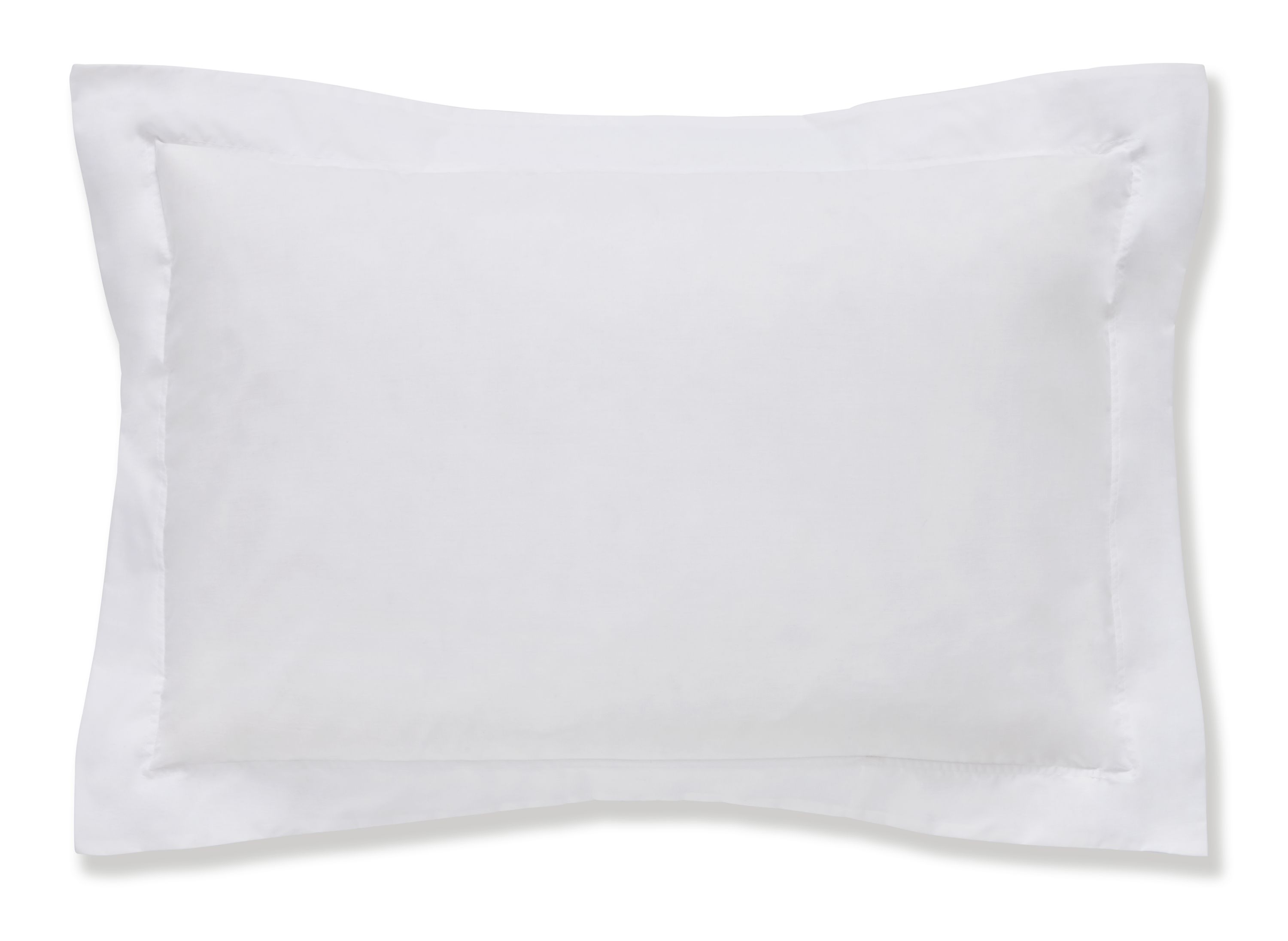 Egyptian Cotton Plain Dye White Oxford Pillowcase