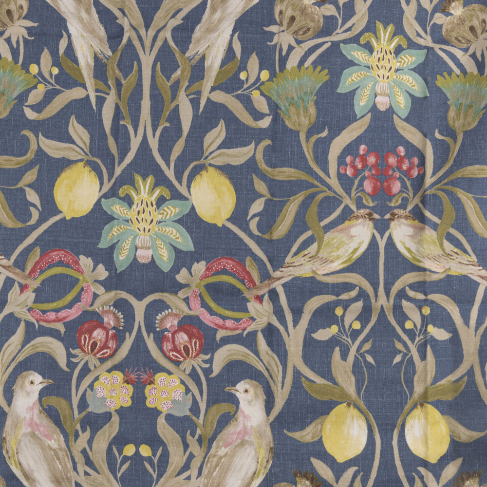 Morris Navy Fully Lined Curtain