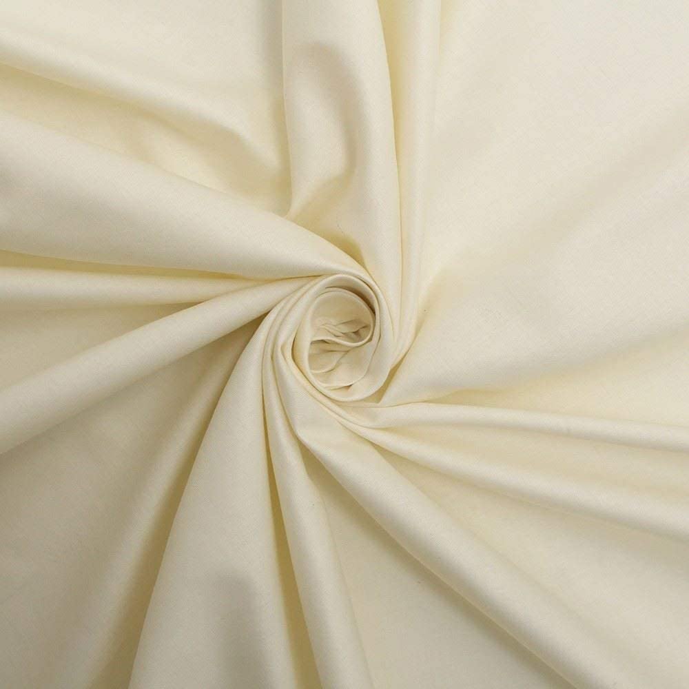 Crease Resistant Sateen Lining Fabric - Ivory