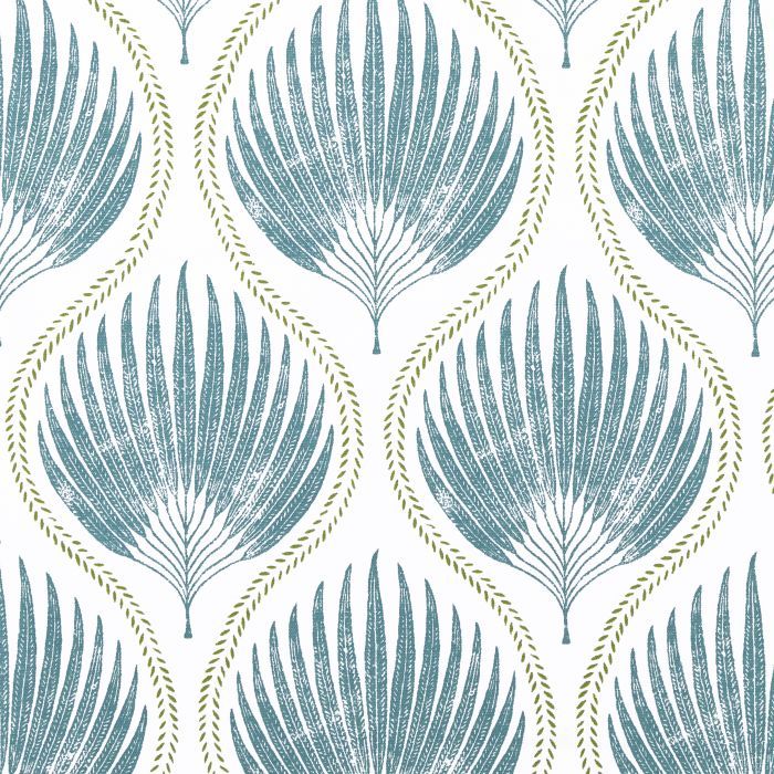 Penelope Lagoon Curtain Fabric
