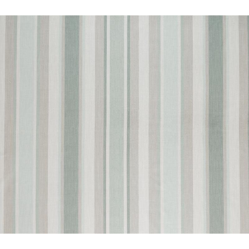 Laura Ashley Awning Stripe Smoke Green Curtain Fabric