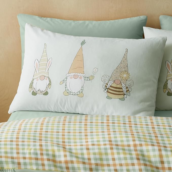 Spring Gonks Mint Green Quilt Set