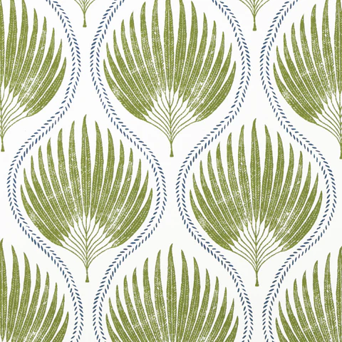 Penelope Olive Curtain Fabric