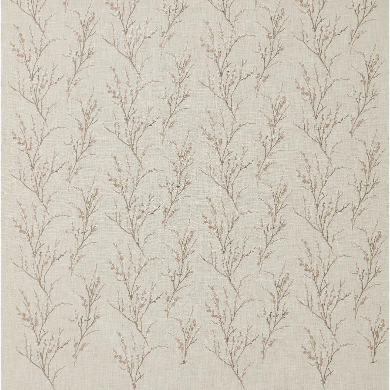 Laura Ashley Pussywillow Embroidered Blush Curtain Fabric
