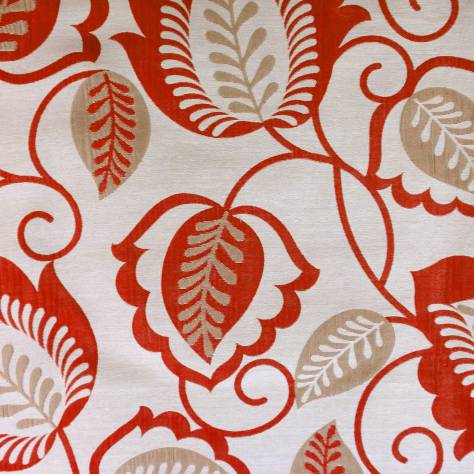 Esme Red Curtain Fabric