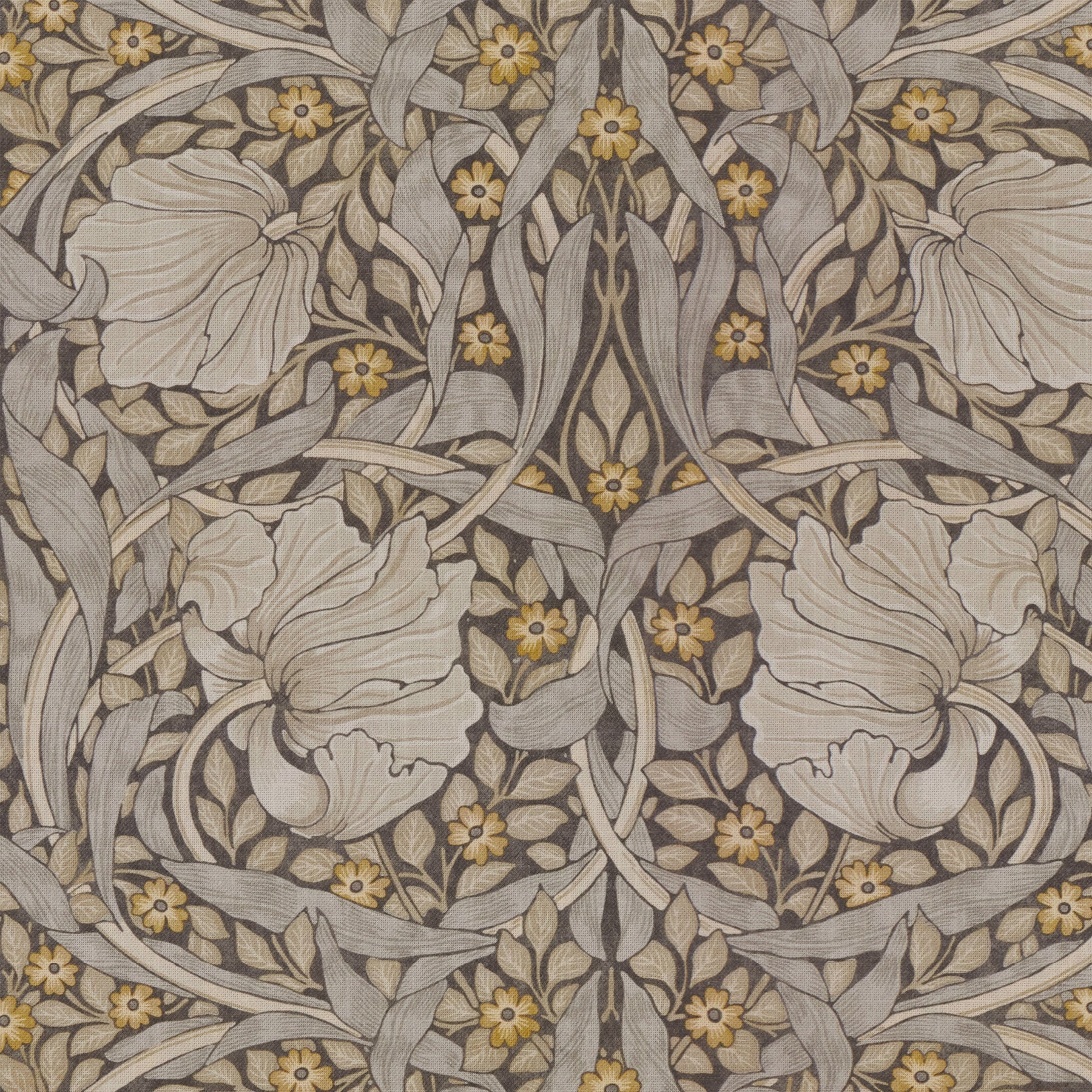 Pimpernel Flint by William Morris – 100% Polyester Velvet Curtain Fabric