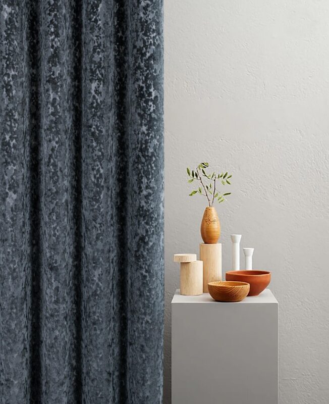 Richmond Pearl Charcoal Curtain 