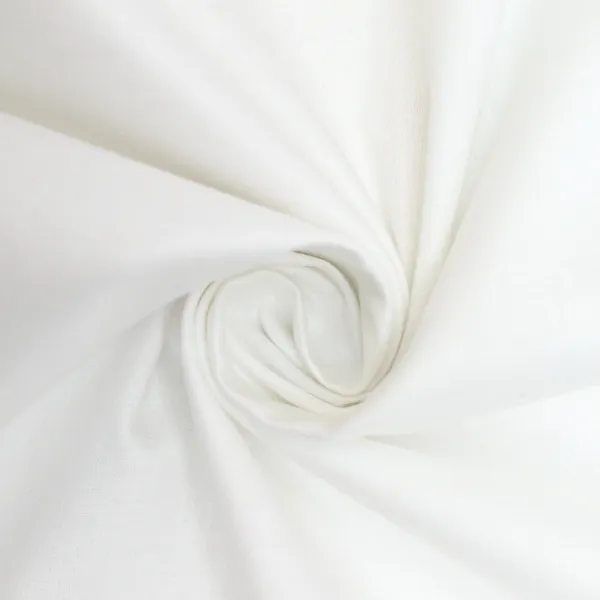 Cotton Poplin White Fabric