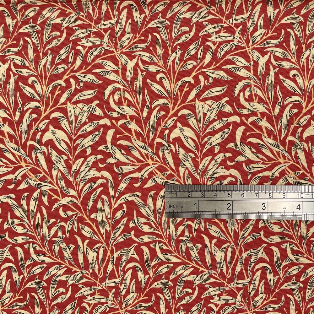 William Morris Willow Bough Crimson 100% Cotton Craft Fabric